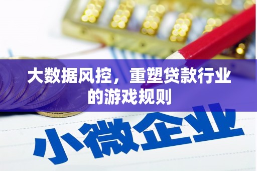 五家渠大数据风控，重塑贷款行业的游戏规则