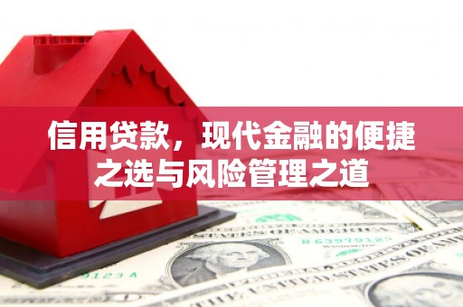 五家渠信用贷款，现代金融的便捷之选与风险管理之道