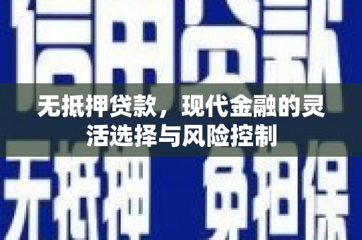 五家渠无抵押贷款，现代金融的灵活选择与风险控制