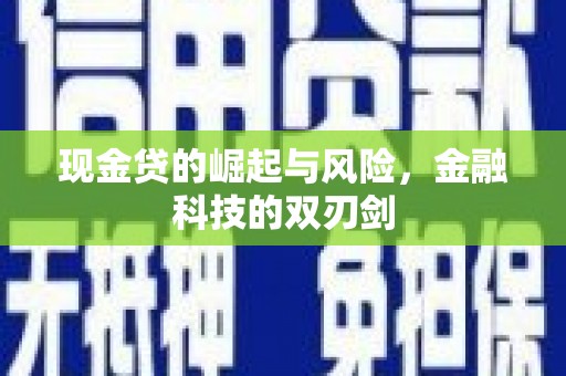 五家渠现金贷的崛起与风险，金融科技的双刃剑