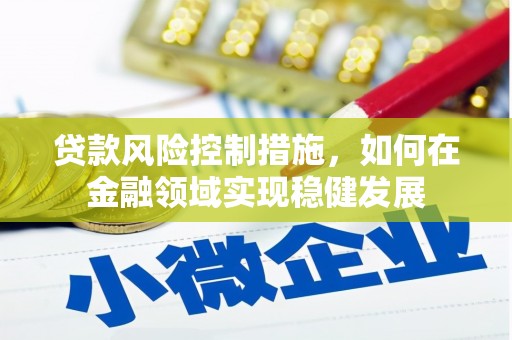 五家渠贷款风险控制措施，如何在金融领域实现稳健发展