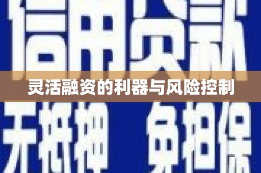 五家渠灵活融资的利器与风险控制