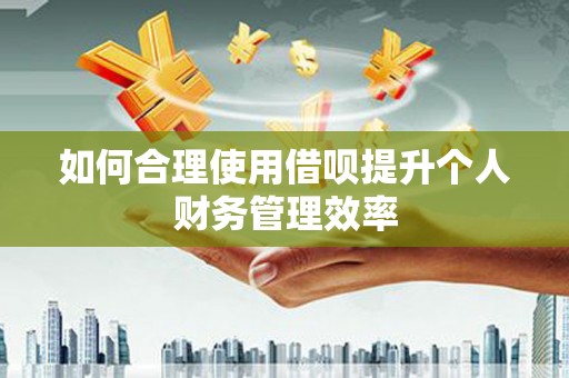 五家渠如何合理使用借呗提升个人财务管理效率