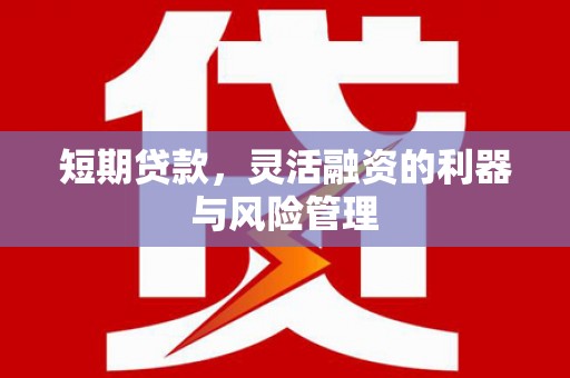 五家渠短期贷款，灵活融资的利器与风险管理