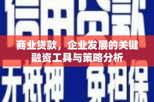 五家渠商业贷款，企业发展的关键融资工具与策略分析