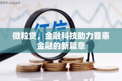 五家渠微粒贷，金融科技助力普惠金融的新篇章