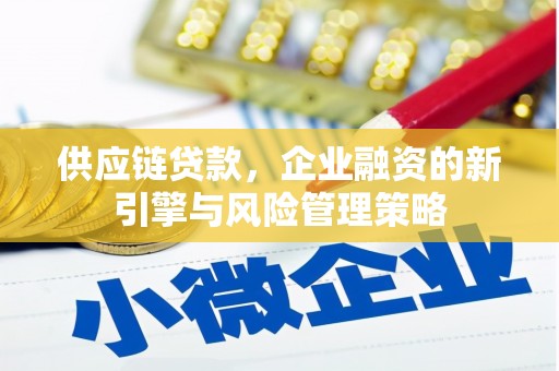 五家渠供应链贷款，企业融资的新引擎与风险管理策略