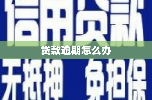 五家渠贷款逾期怎么办