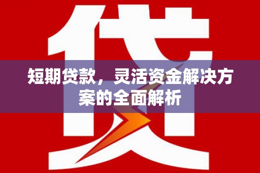五家渠短期贷款，灵活资金解决方案的全面解析
