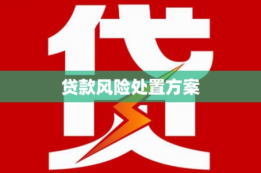 五家渠贷款风险处置方案
