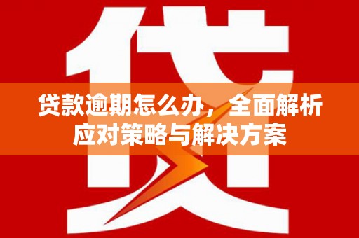 五家渠贷款逾期怎么办，全面解析应对策略与解决方案