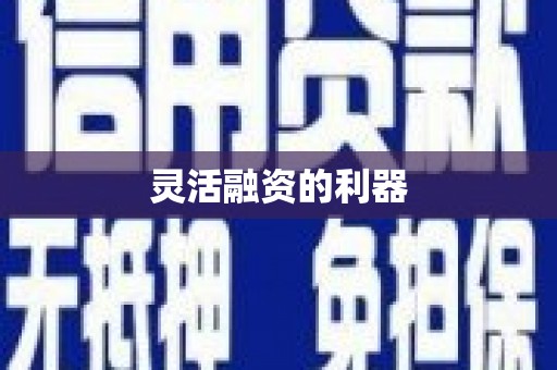 五家渠灵活融资的利器