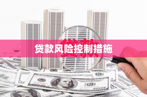 五家渠贷款风险控制措施